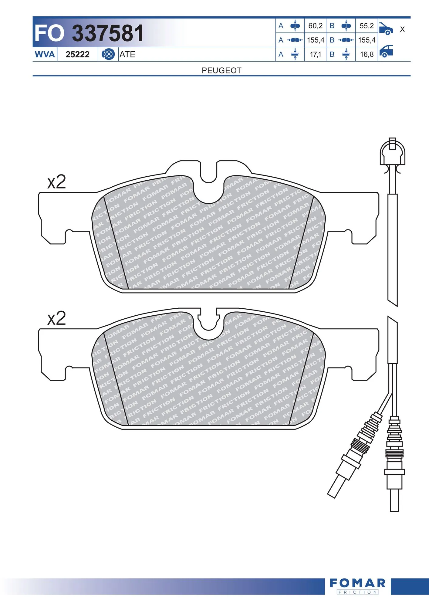 Brake Pad Set, disc brake